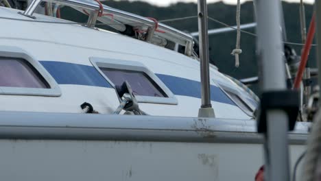 glass window on yacht