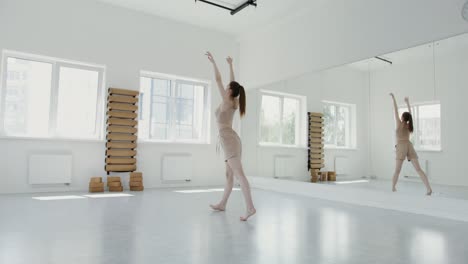 woman dancing in a studio