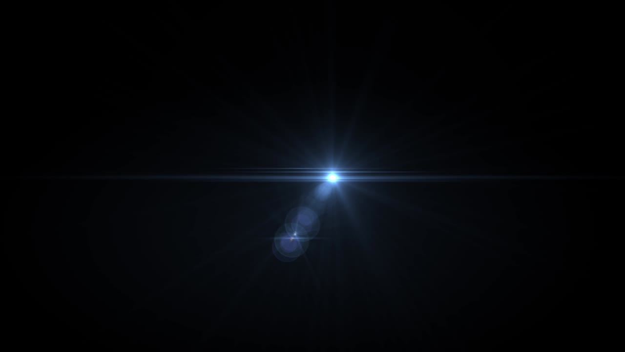 Optical lens flares transition loop with natural stylized Blue glow lighting.
