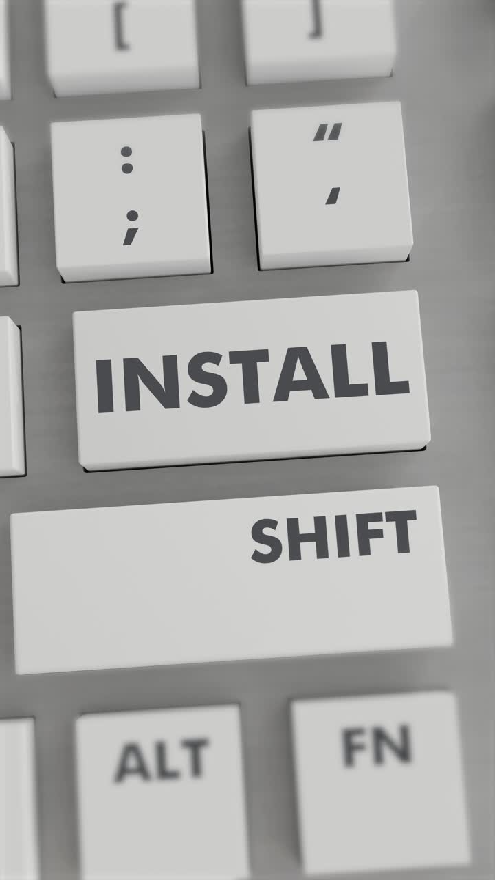 INSTALL BUTTON PRESSING ON KEYBOARD Vertical Video