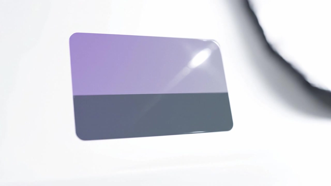 Un Design Moderno ed Elegante per una Carta, Caratterizzato da una Sfumatura Morbida, che Mostra una Transizione di Colore Unica, Impostato su uno Sfondo Minimalista per Risalto e Fascino