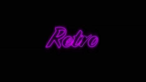 emerging purple retro neon billboard 4k