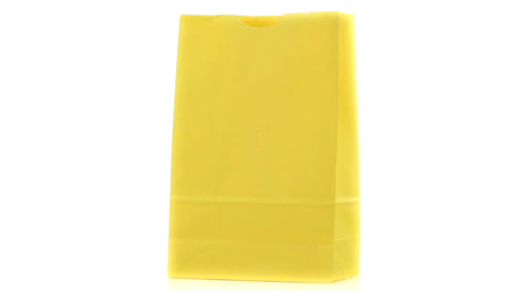 yellow shopping bag rotating