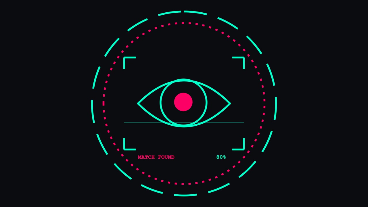 Digital Eye Biometric Scanning Interface Animation
