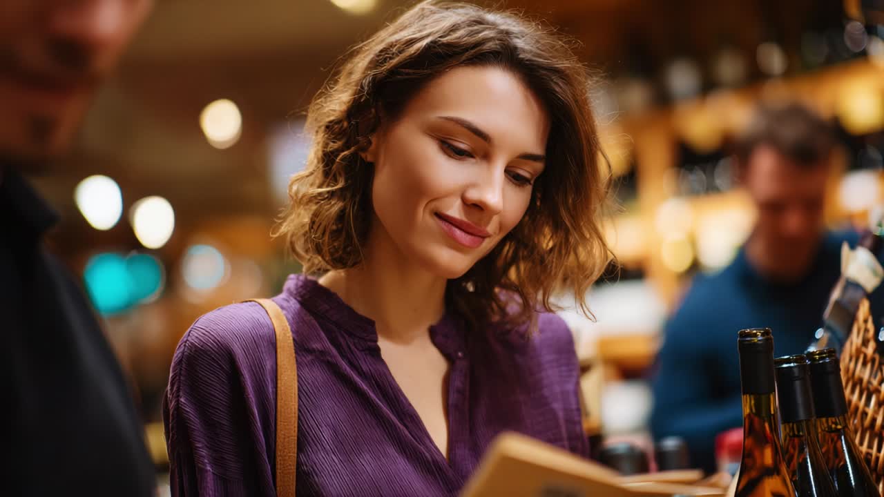 Woman in Wine Store