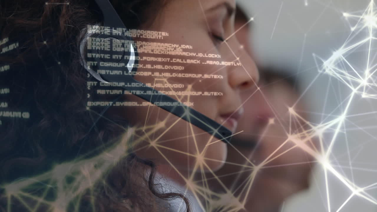 agente del centro de llamadas, constelaciones y códigos de interfaz