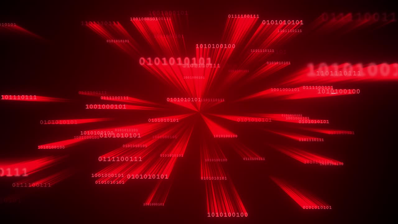 Binary Code Abstract Visualization