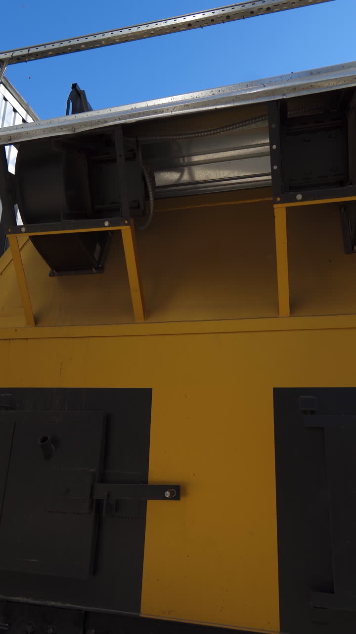 Big modern factory buildings. Agricultural industry building. Vertical video