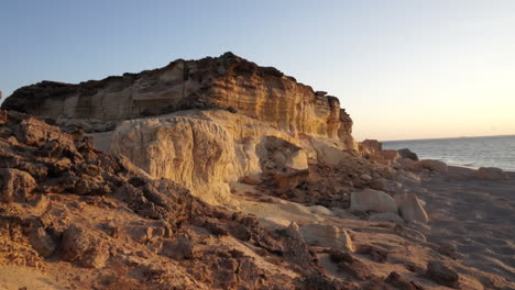 Turtle-beach-with-nests-on-beach-of-Oman