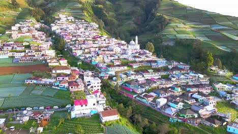 vista aérea de nepal van java indonesia