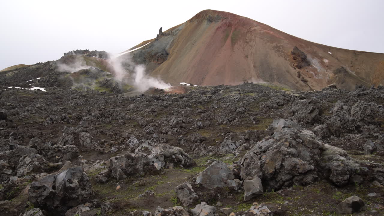 paisaje de landmannalaugar las tierras altas de islandia