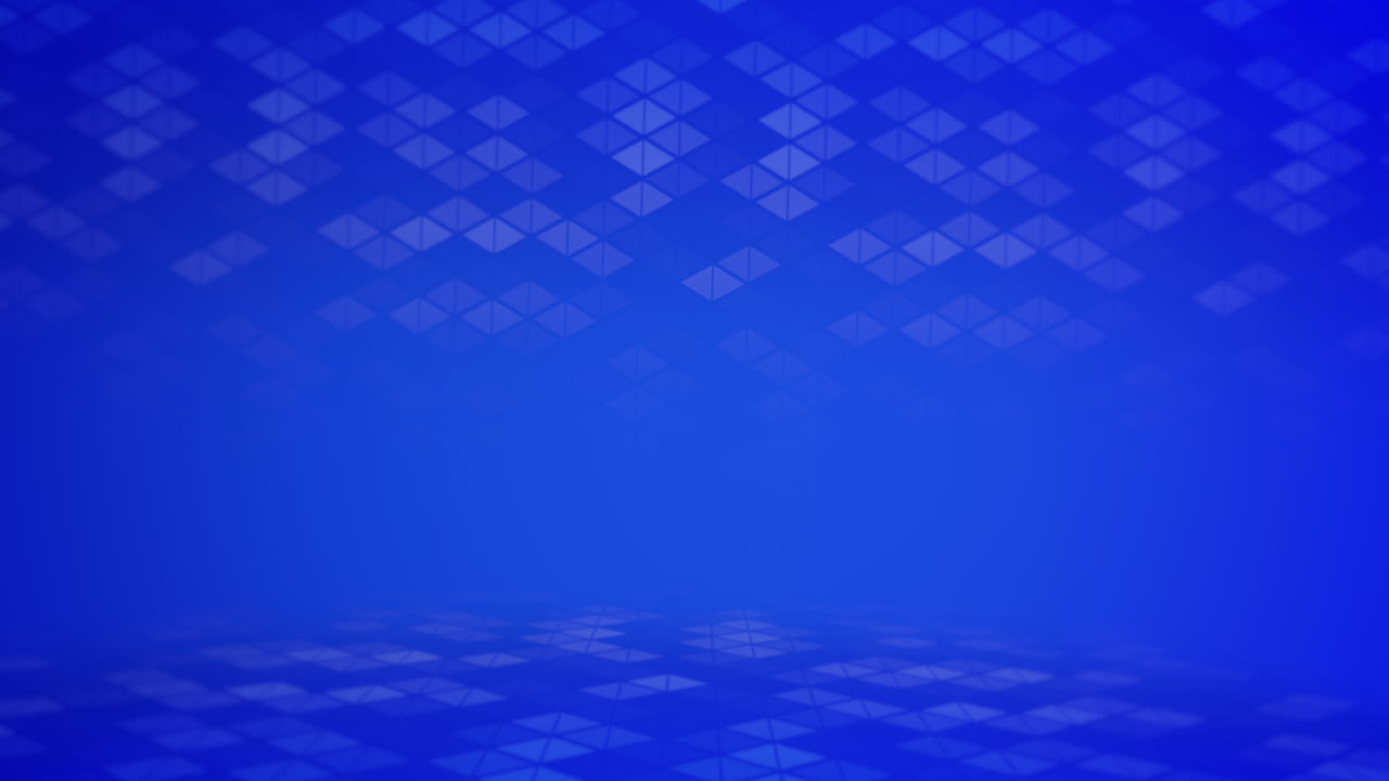 patrón geométrico moderno con triángulos en filas en gradiente azul