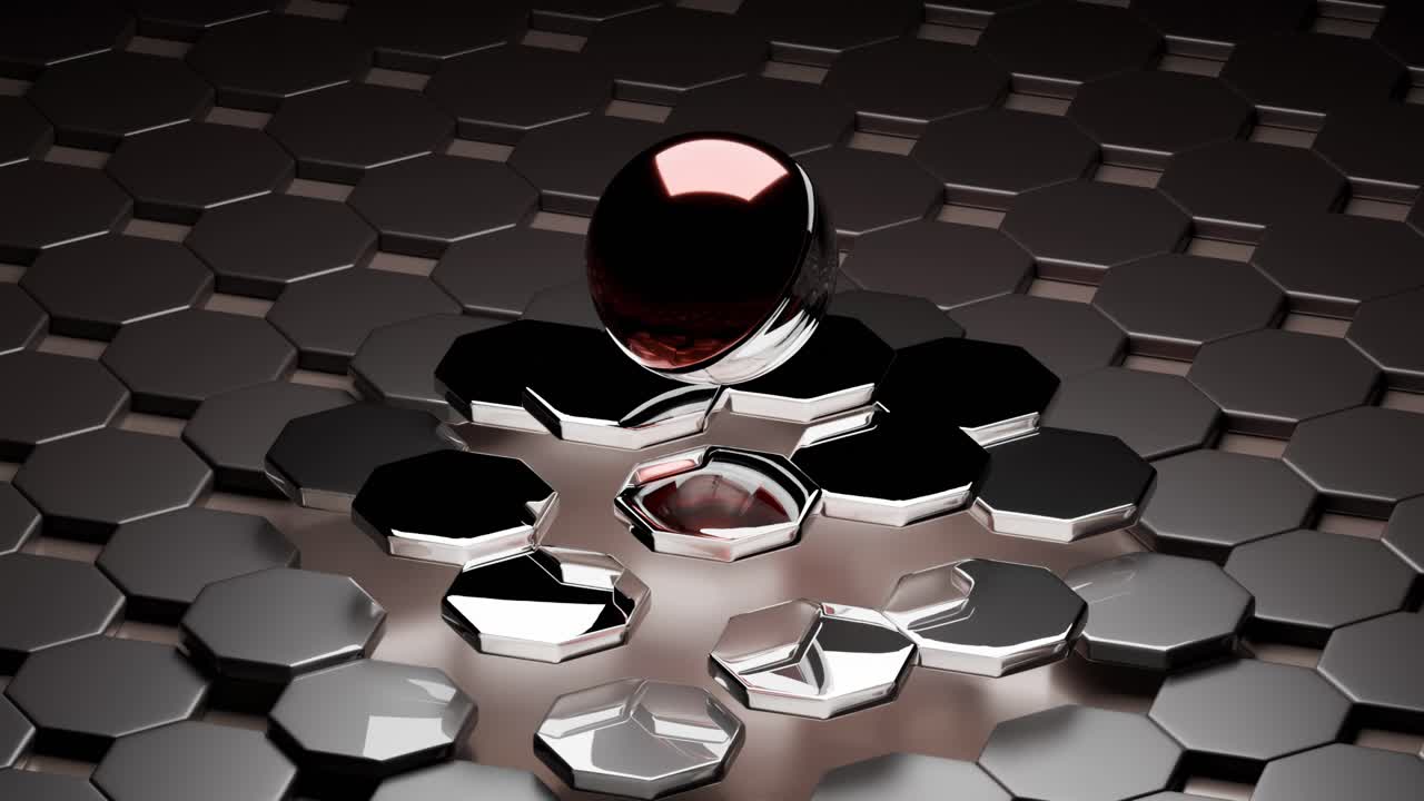 Abstract Geometric Sphere Pattern