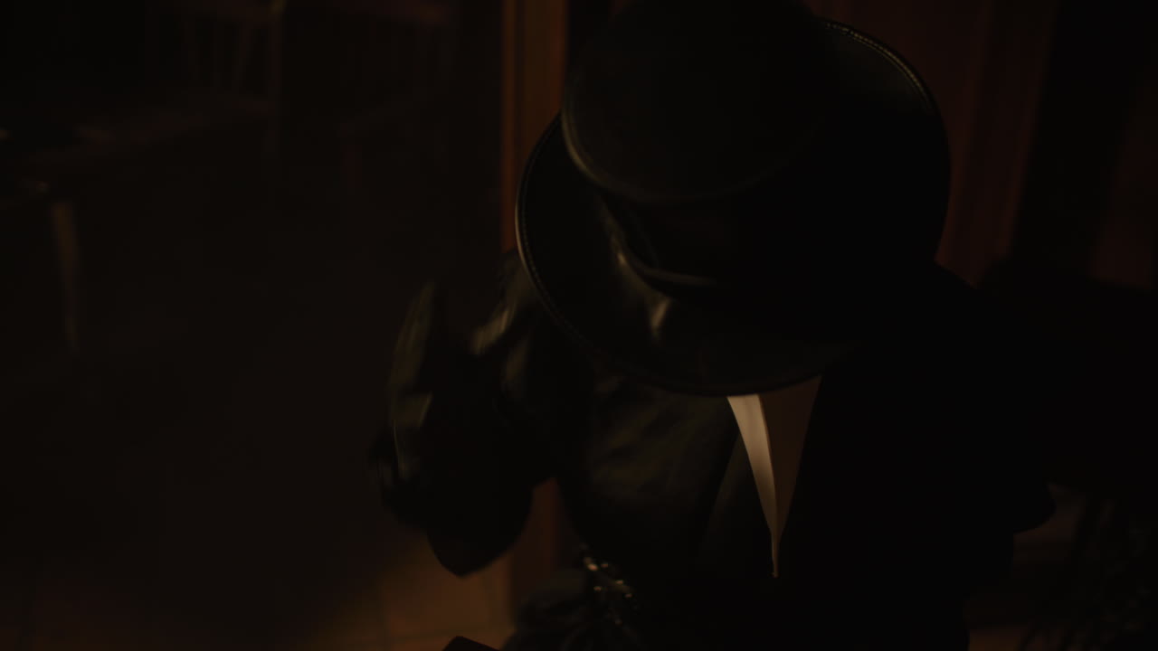 Plague Doctor Costume in Dark Setting