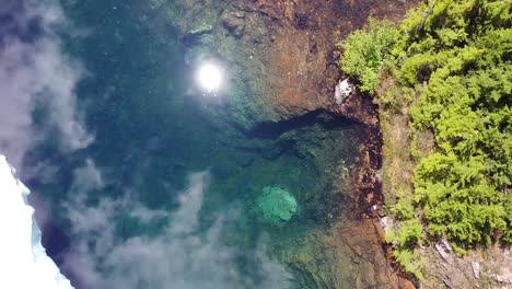 cobalt lake on mount 5040, vancouver island, canada