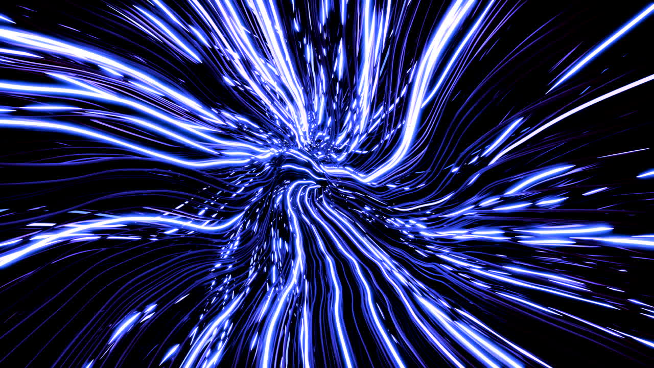 Abstract Blue Light Trails