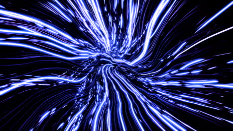 abstract blue light trails