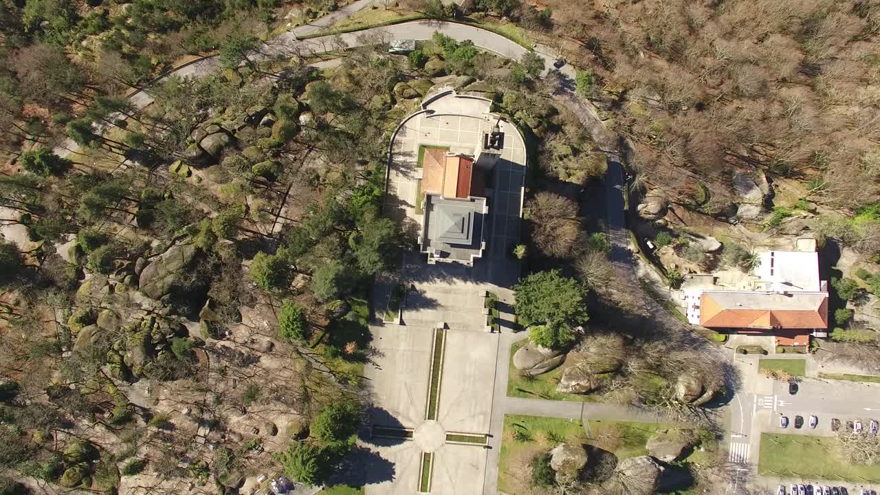 guimarães의 penha 교회, 포르투갈 평면도