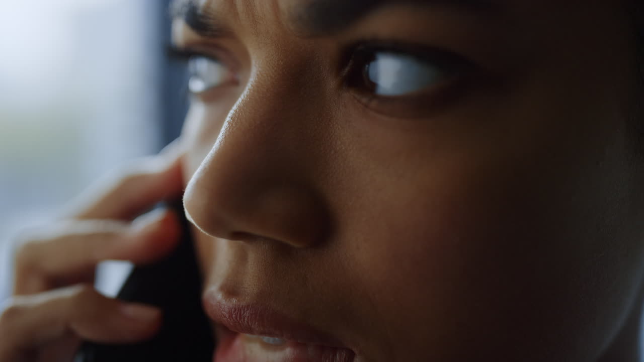 Manager calling on mobile phone