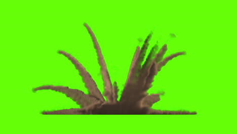 green screen dust clouds and explosion effects