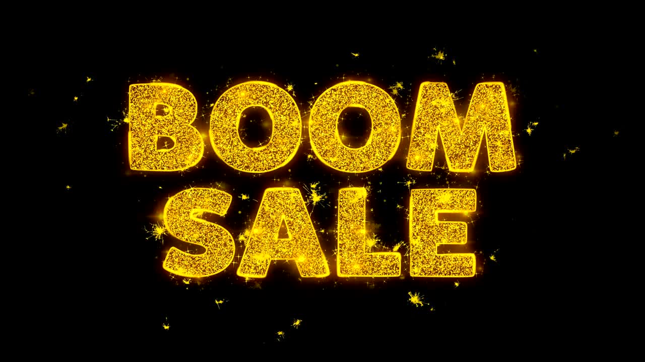 판매 텍스트는 검은 바탕에 입자를 불꽃으로 만니다.