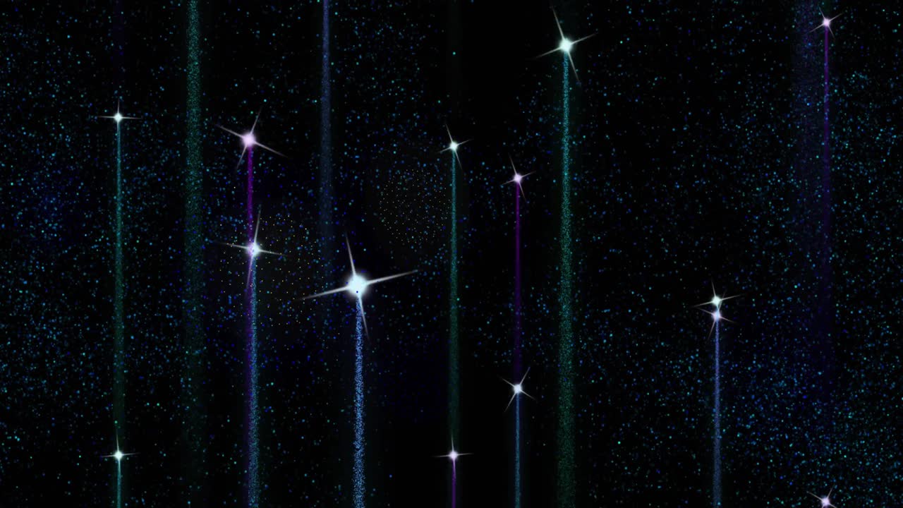 검은 바탕의 불꽃놀이 위의 2023 텍스트의 애니메이션