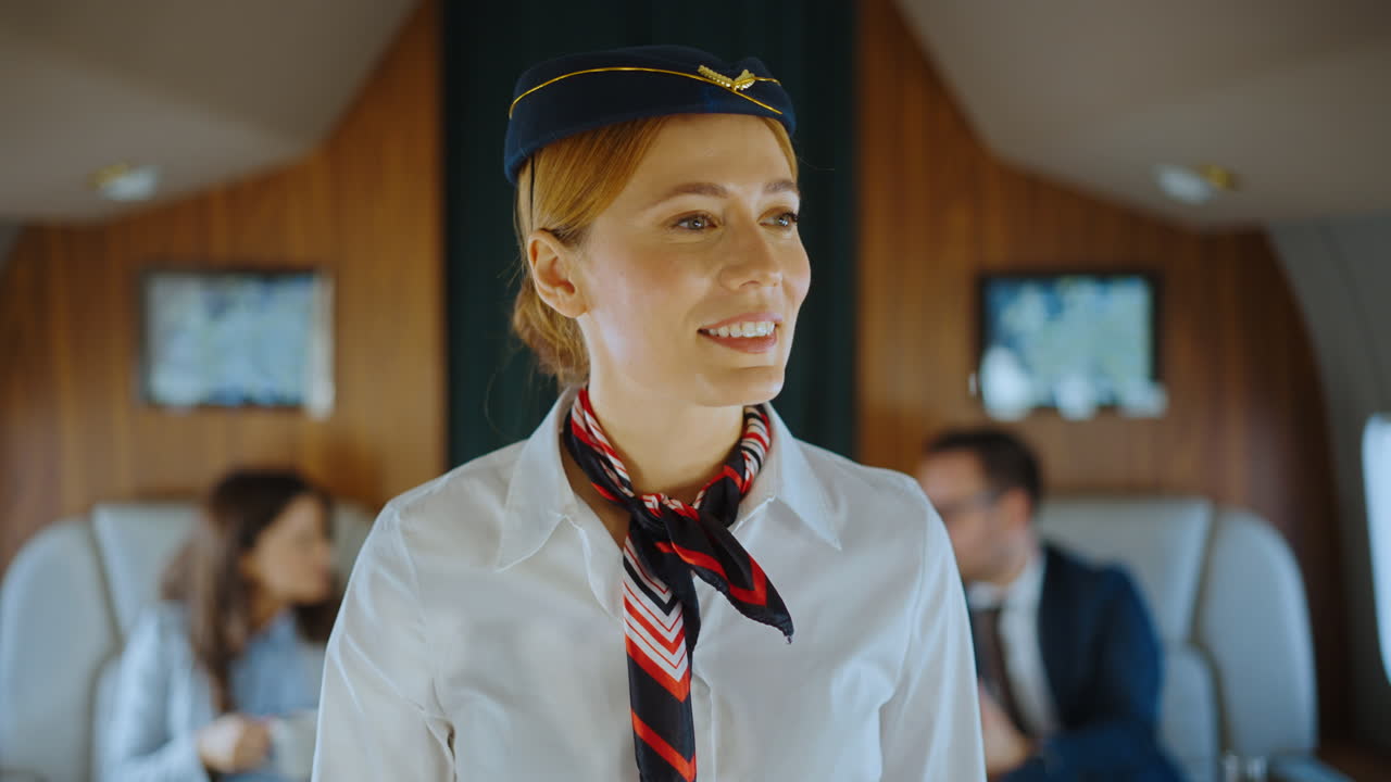 Flight Attendant in Private Jet