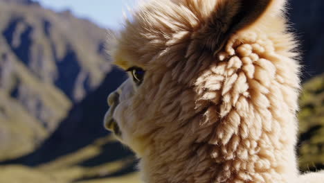 alpaca en las montañas