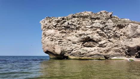 majestic sea cliff on a sunny day