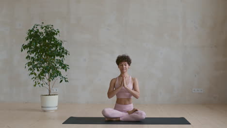 woman in meditation pose