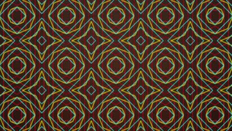 animation of moving shapes on brown background