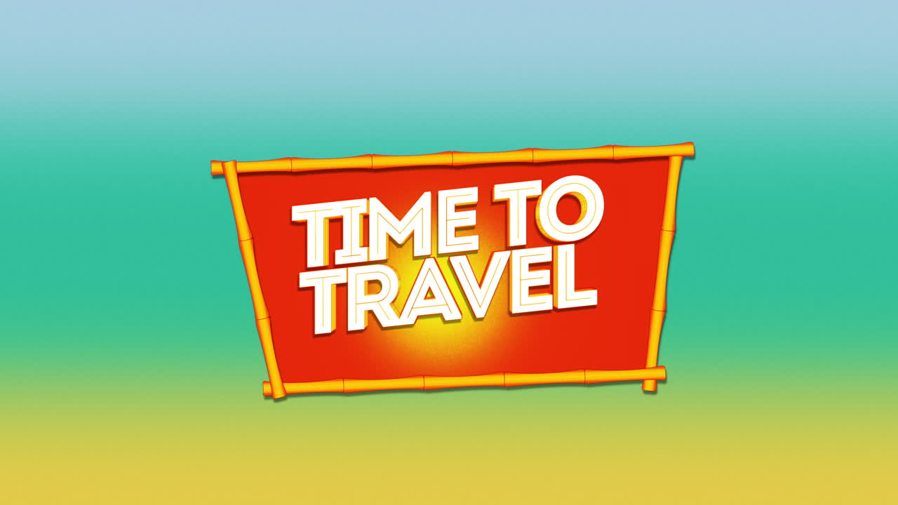 tiempo para viajar en marco rojo