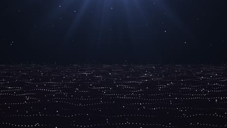 resplandor abstracto movimiento bucle animación información parpadeante brillantes estrellas puntos efectos de nieve en fondo negro aislado y espacio de copia, textura brillo brillo diseño, 4k 4096 × 2304.