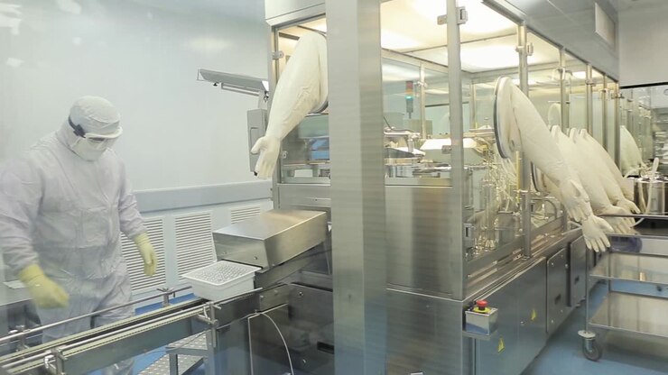Pharmaceutical Manufacturing Process in a Clean Room