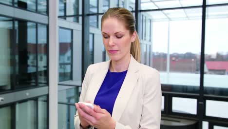 businesswoman using mobile phone