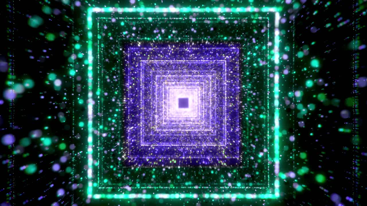 abstracto, colorido y brillante túnel