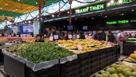 shoppers explore fresh produce at springvale market