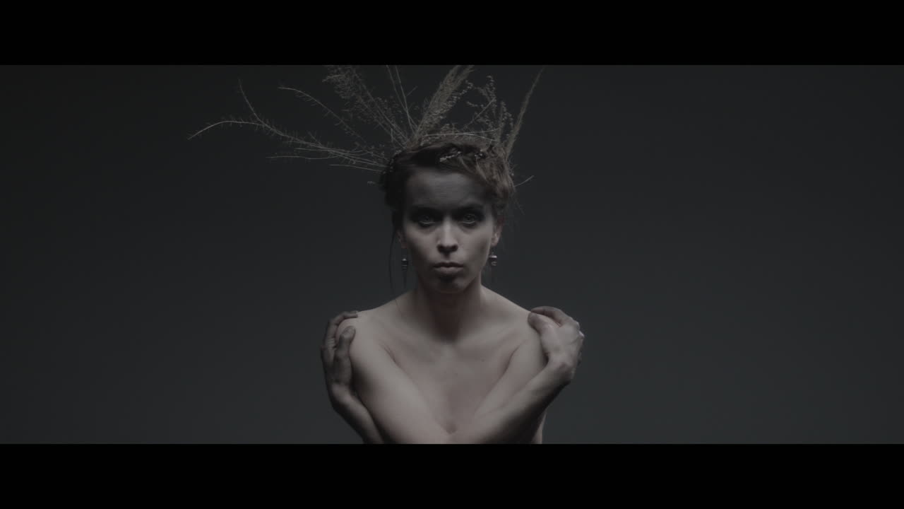 A woman dressed as mother nature