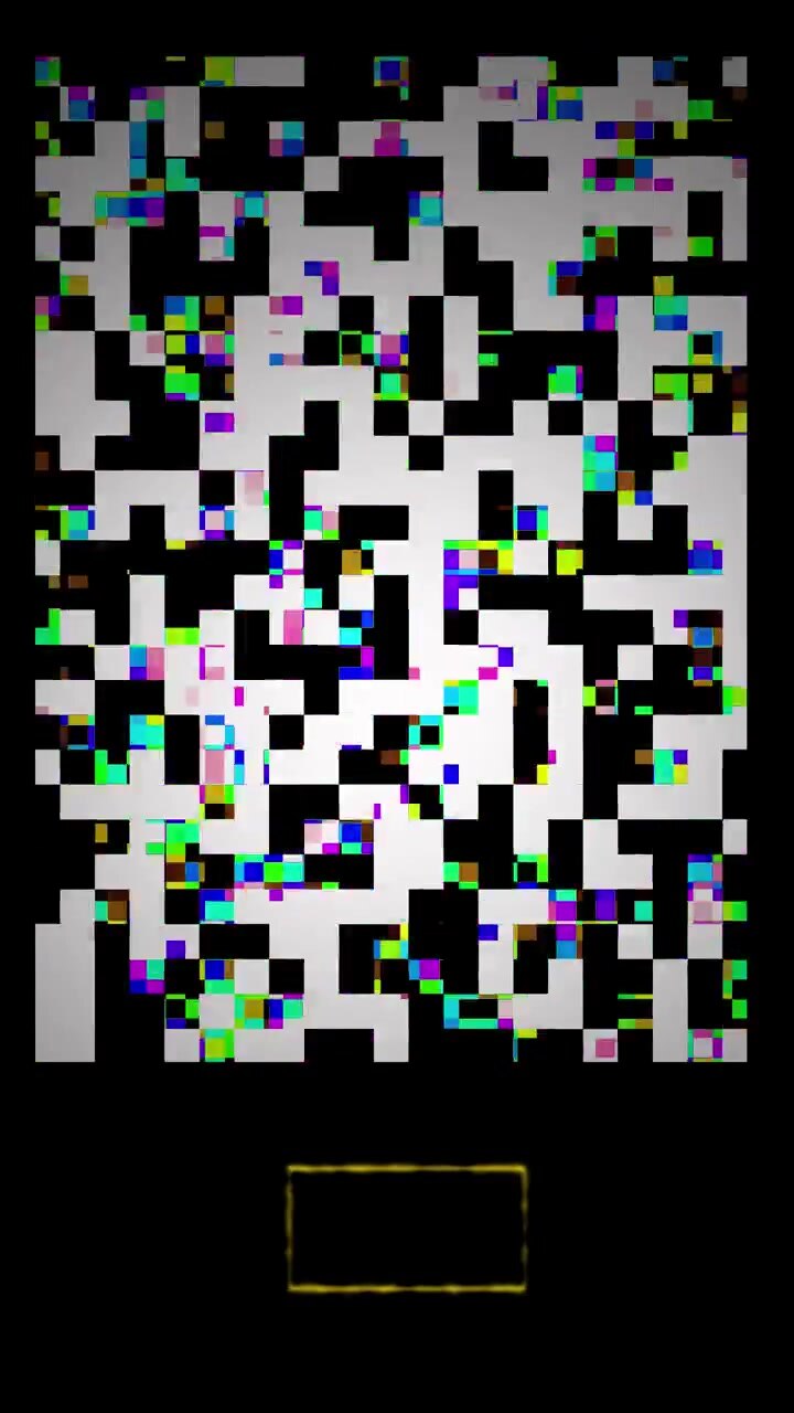 Abstract Digital Glitch Pattern with Flashing Colorful Pixels