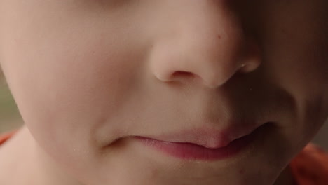 Close-up-view-of-a-little-boy's-smile