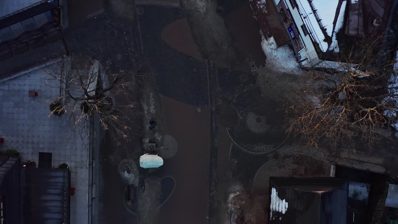 폴란드 코로나19로 인한 봉쇄 기간 동안 자코파네의 비어있는 거리