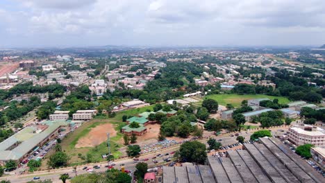 scenic ariel view of abuja city nigeria, residential neighborhood-3