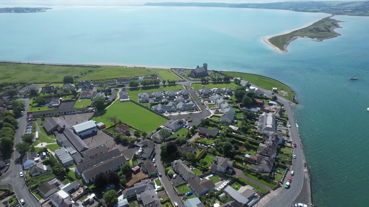 Abbeyside Dungarvan Waterford Ireland aerial view of harbour and Bay Epic Locations