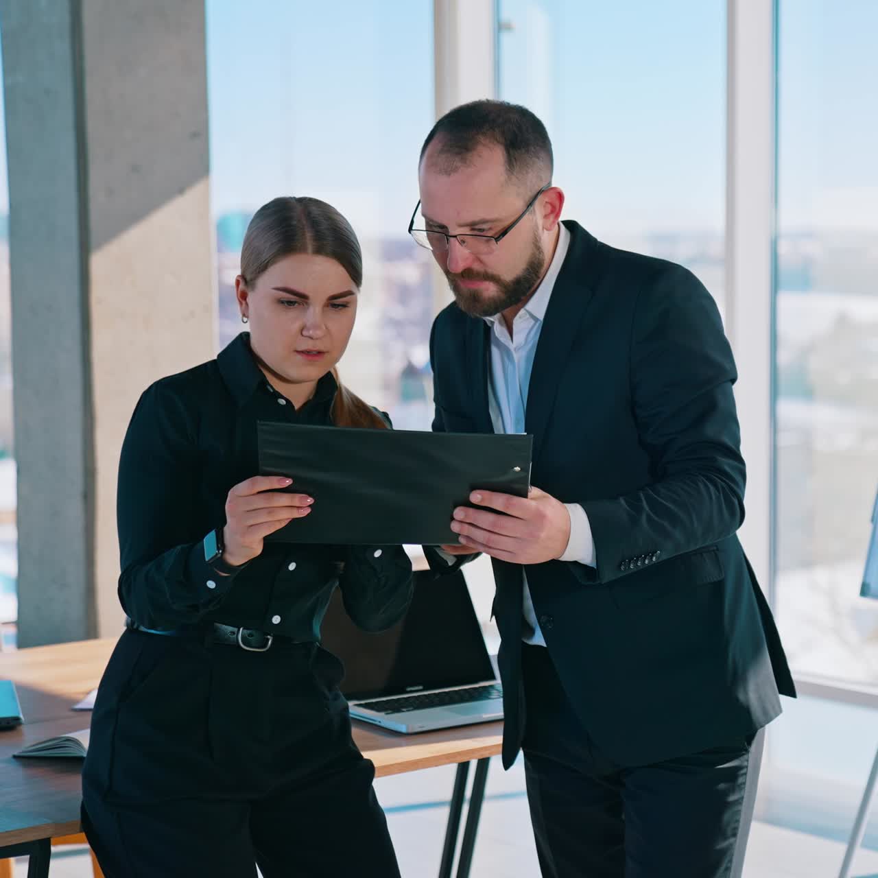 Young creative coworkers working with new startup project in office