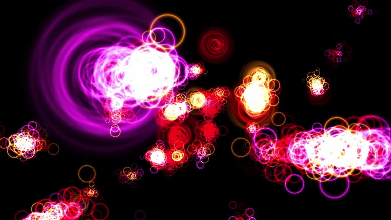 animación de partículas de forma de anillo gráficos de movimiento