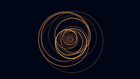 energetic yellow spiral with radiating lines