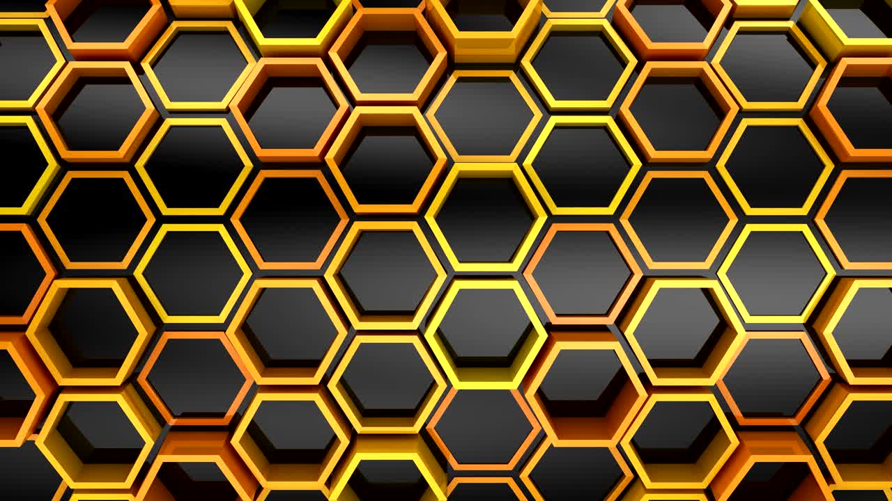 el fondo de los hexágonos