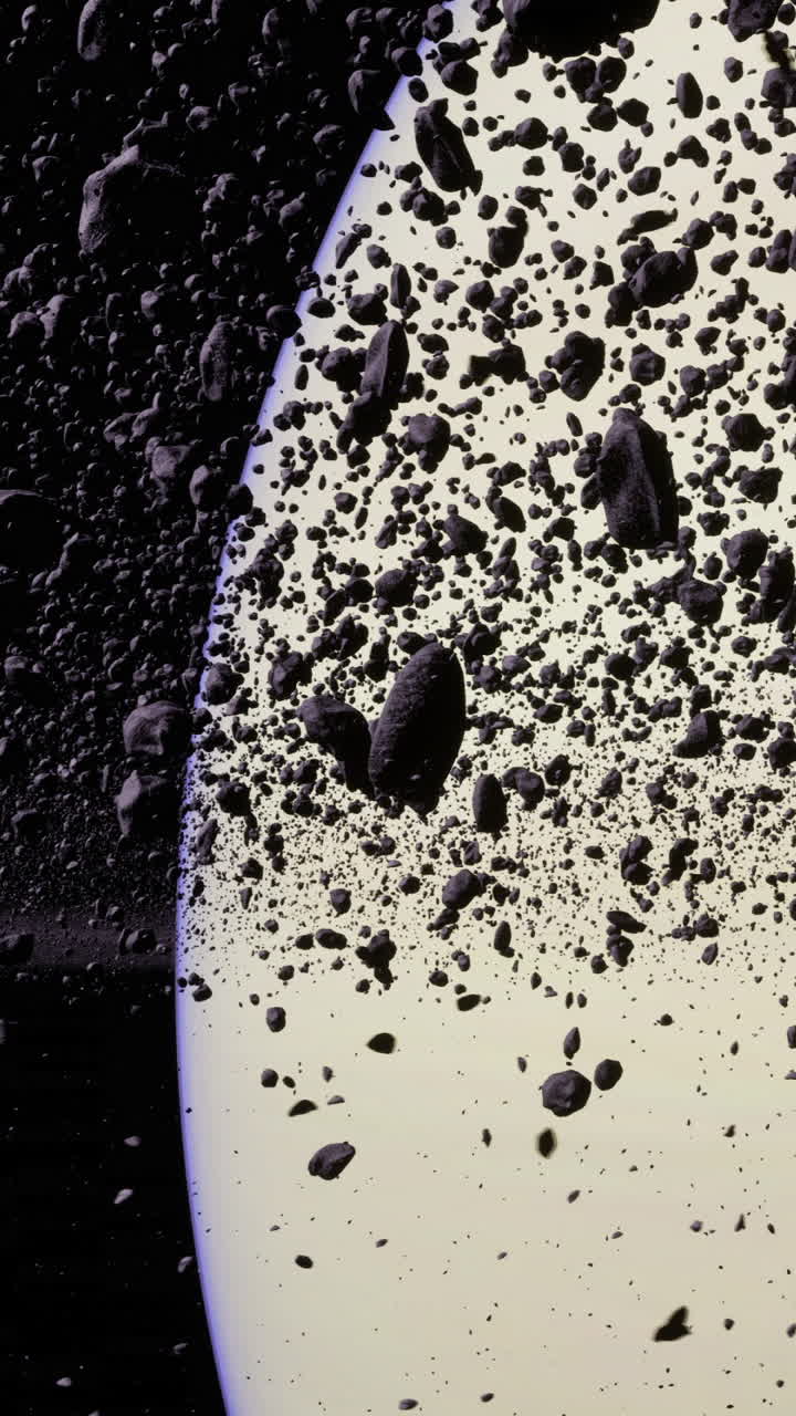 Exploring the mesmerizing beauty of cosmic rings and floating asteroids