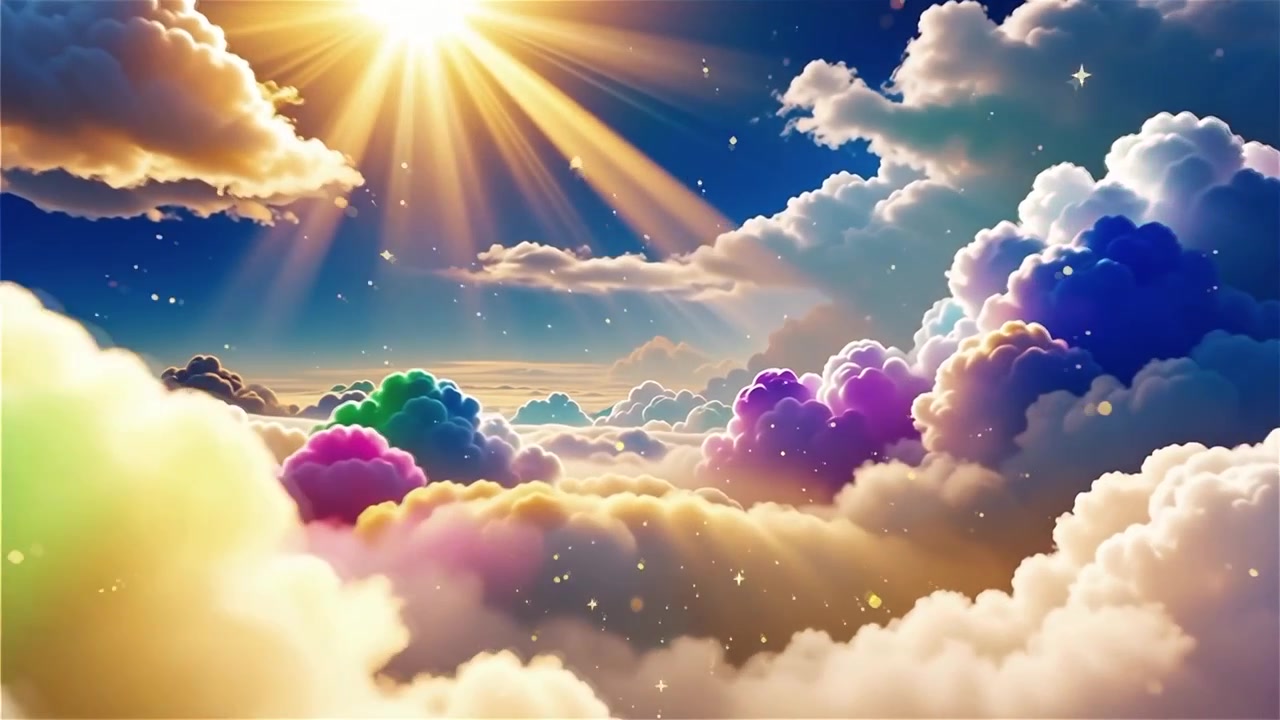 Christian Heavenly Light Worship Background