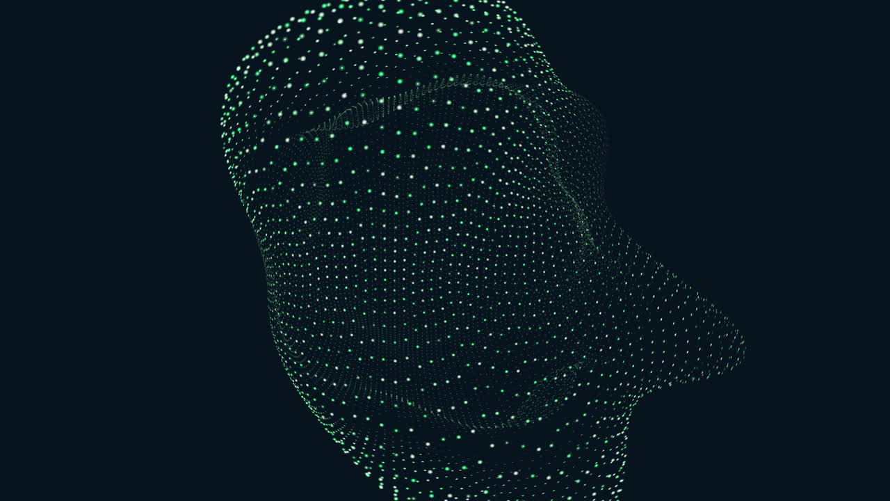 vortice a spirale di linee interconnesse di forma geometrica dinamica 3d